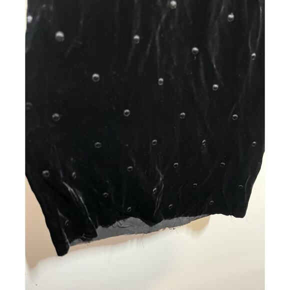 Ulla Johnson EUC Black Velvet Maia Polka Dot Wide Leg Pants Size 2 - Picture 11 of 11